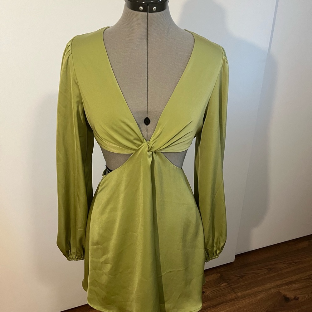 Windsor Lime Green Mini Dress NWOT